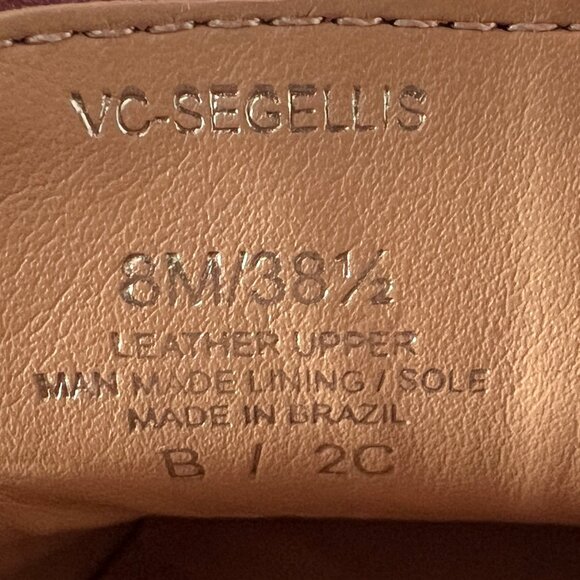 Vince Camuto Segellis Red Patent Leather Stacked Block Loafer Heels, Size 8 EC! - Picture 8 of 13